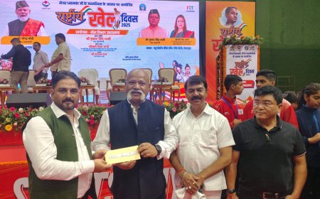 उत्तराखंड कोच गौरव उपाध्याय को राष्ट्रीय खेल दिवस पर मिला सम्मान