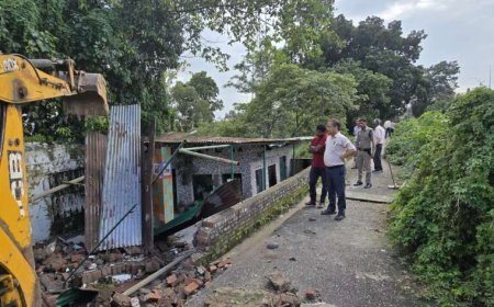 देहरादून: डीएम ने एक झटके में एनआईवीएच की भूमि पर अतिक्रमण कराया ध्वस्त
