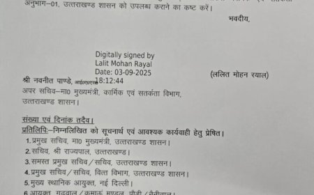देहरादून: नई जिम्मेदारी का भार इन IAS अधिकारियों पर, जानिए विस्तार से