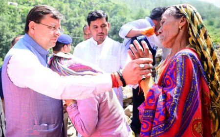 मुख्यमंत्री ने चमोली जिले के आपदा प्रभावित क्षेत्रों का गहन निरीक्षण किया