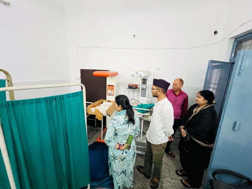 जिला पंचायत सदस्य विजया ने प्राथमिक स्वास्थ्य केंद्र का किया प्रभावी निरीक्षण