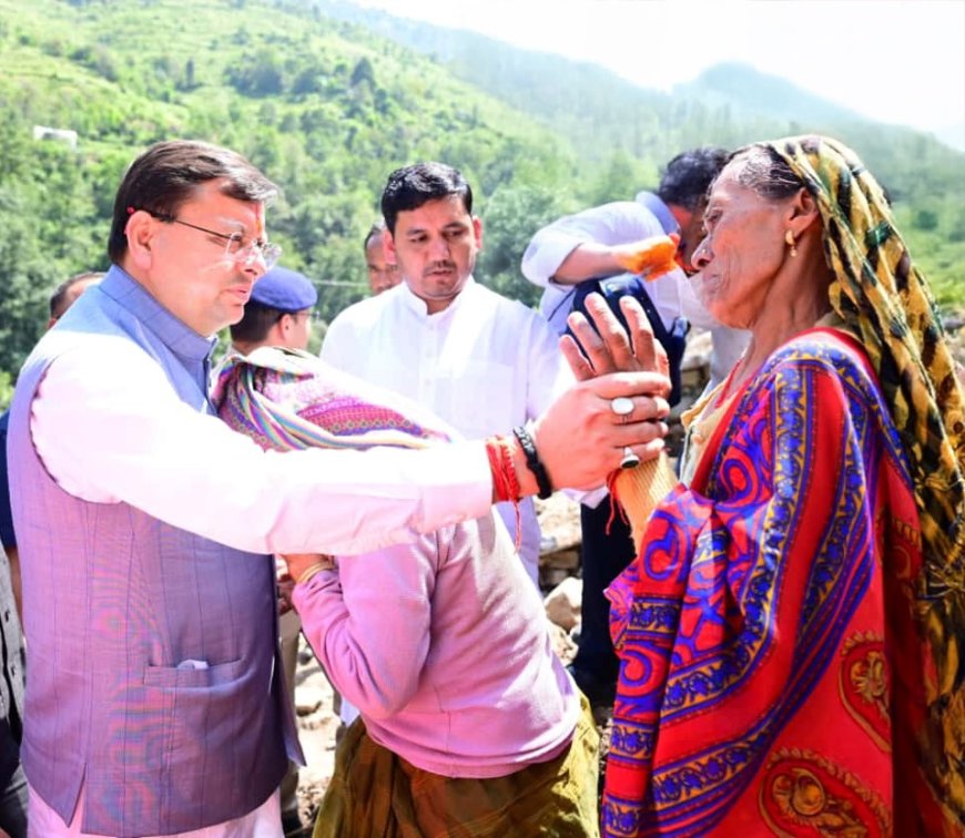 मुख्यमंत्री ने चमोली जिले के आपदा प्रभावित क्षेत्रों का गहन निरीक्षण किया