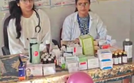 धैना के आयुष्मान आरोग्य मंदिर में स्वास्थ्य शिविर, 80 ग्रामीणों को मिला स्वास्थ्य लाभ