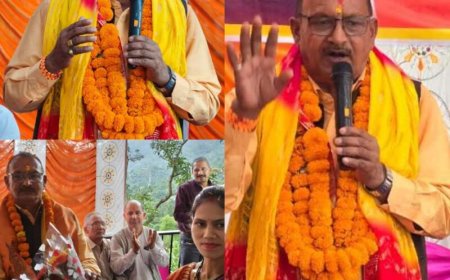 महेंद्र नेगी का गृह क्षेत्र चोपड़ा में भव्य स्वागत, भाजपा कार्यकर्ताओं की दिखी खुशी