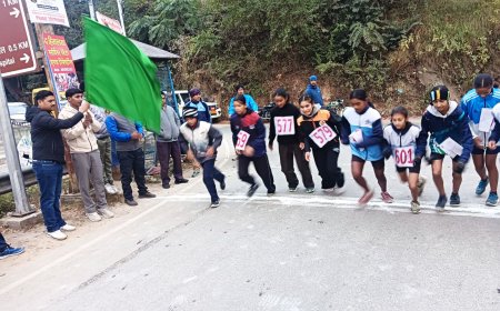 नशा मुक्त भारत अभियान के तहत क्रॉस कंट्री दौड़ का हुआ आयोजन