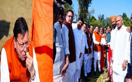 मुख्यमंत्री धामी ने किसानों से मुलाकात की और गन्ने का स्वाद चखते हुए दिया सकारात्मक आश्वासन