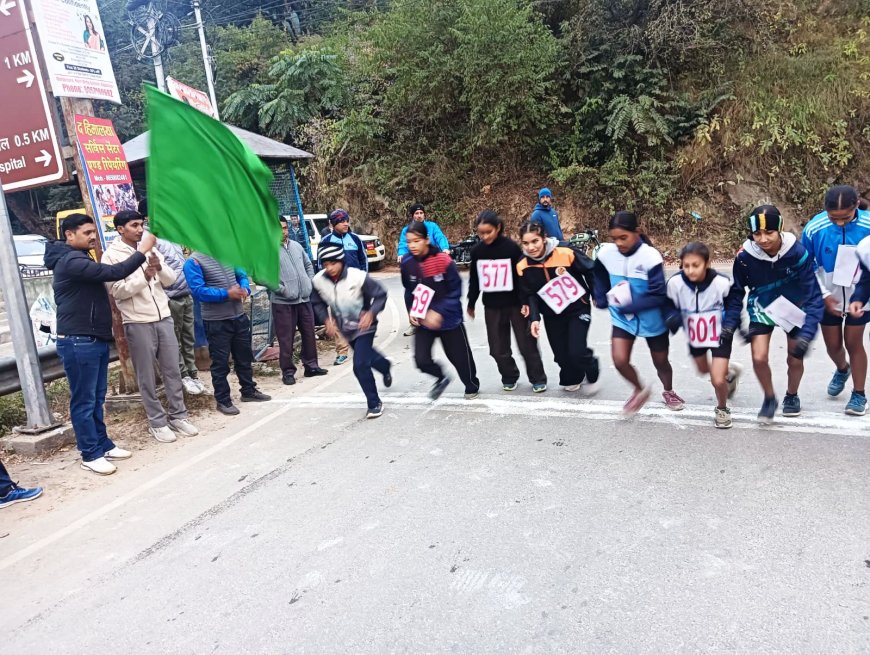नशा मुक्त भारत अभियान के तहत क्रॉस कंट्री दौड़ का हुआ आयोजन