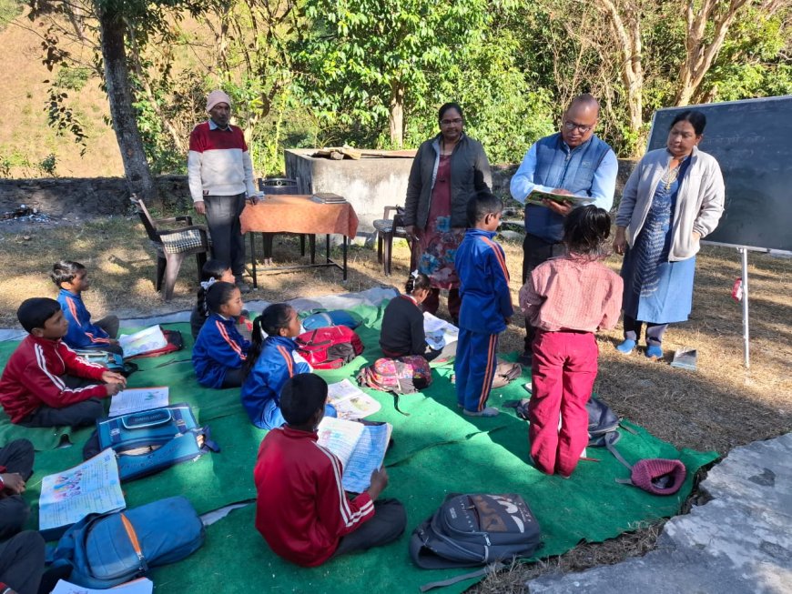 सीडीओ ने छौना व पन्द्रहपाली के विद्यालयों और आंगनबाड़ी केंद्रों का किया औचक निरीक्षण