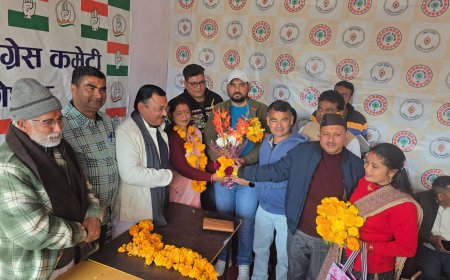 गोपा धपोला के राष्ट्रीय सचिव बनने पर कांग्रेस कार्यकर्ताओं ने किया स्वागत