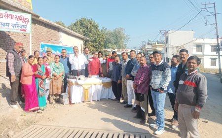 हल्द्वानी : चौपुला–कठघरिया सड़क की बदहाली के खिलाफ जनसंपर्क अभियान