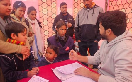 रुद्रप्रयाग: मल्टी स्पेशियलिटी हेल्थ कैंप में 188 बच्चों की हुई जांच