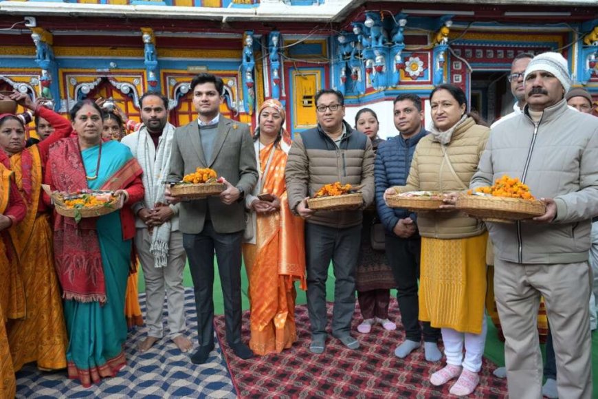 रुद्रप्रयाग: ओंकारेश्वर मंदिर में शीतकालीन यात्रा का मंत्रोच्चारण के साथ भव्य शुभारम्भ