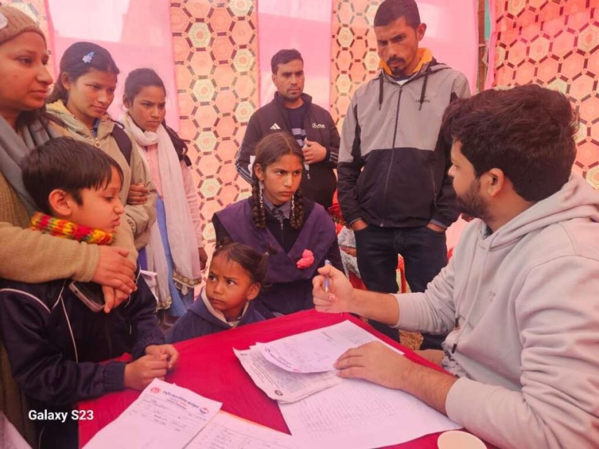 रुद्रप्रयाग में स्वास्थ्य कैंप: 188 बच्चों का स्वास्थ्य परीक्षण किया गया