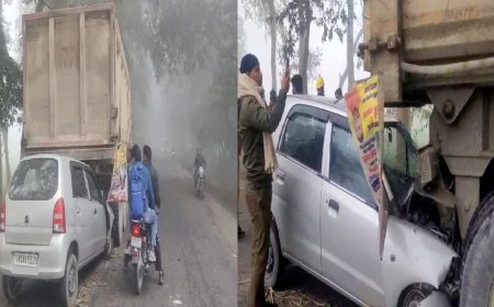 उत्तराखंड: यहाँ घने कोहरे में खड़े डंपर से टकराई कार