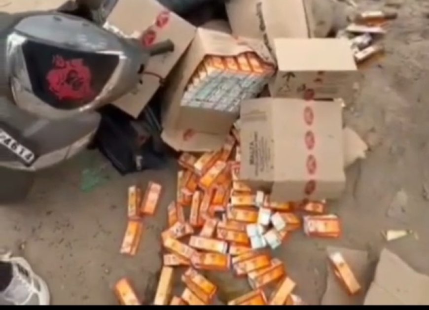 हरिद्वार आज फिर स्कूटी द्वारा शराब की तस्करी पकड़ी गई तस्कर हुआ फरार