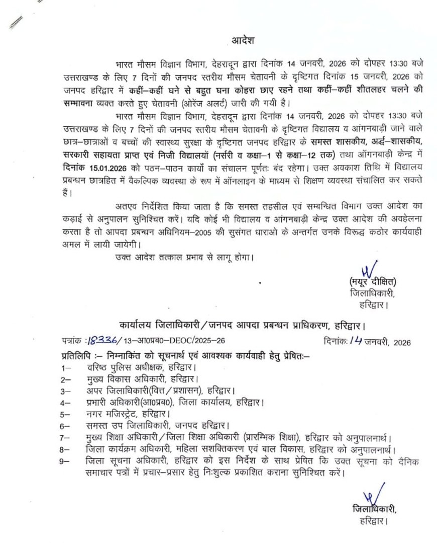 उत्तराखंड में अगले 7 दिन तक का मौसम अनुमान