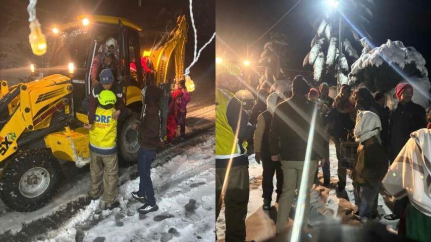 उत्तराखंड: बर्फबारी में एसडीआरएफ की त्वरित कार्रवाई से सैकड़ों लोगों को सुरक्षित निकाला गया
