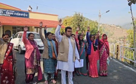 रदगड़ा मोड़ से बिजोरीझाल मोटर मार्ग सर्वे का ग्रामीणों ने किया विरोध, वैकल्पिक मार्ग की मांग