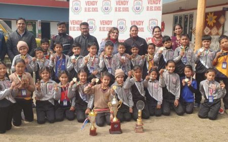 वार्षिक खेल महोत्सव में वेंडी स्कूल के बच्चों का कमाल का प्रदर्शन