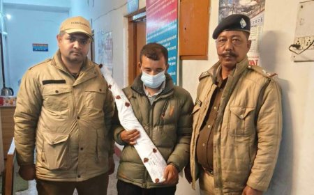 हल्द्वानी: ऑपरेशन क्रैकडाउन में पुलिस का एक्शन जारी, 12 बोर बंदूक और जिंदा कारतूस के साथ युवक गिरफ्तार