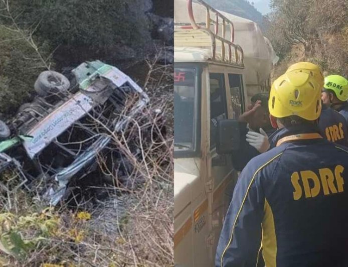 देहरादून: कालसी में बड़ा हादसा, यात्रियों से भरी हिमाचल रोडवेज बस खाई में गिरी , रेस्क्यू जारी