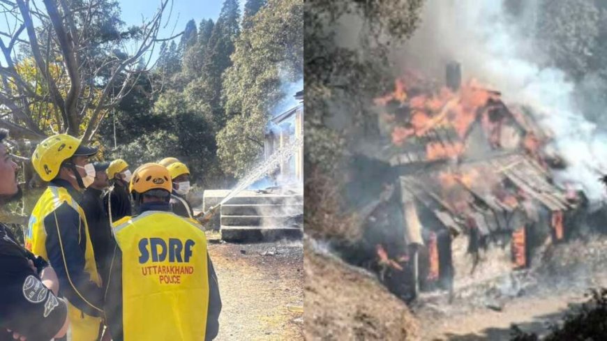 नैनीताल: भीषण अग्निकांड में ब्रिटिशकालीन भवन जलकर खाक, त्वरित कार्रवाई से टला बड़ा हादसा
