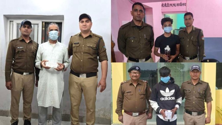 नैनीताल पुलिस का बड़ा अभियान: सट्टा और अवैध शराब के तीन आरोपी गिरफ्तार