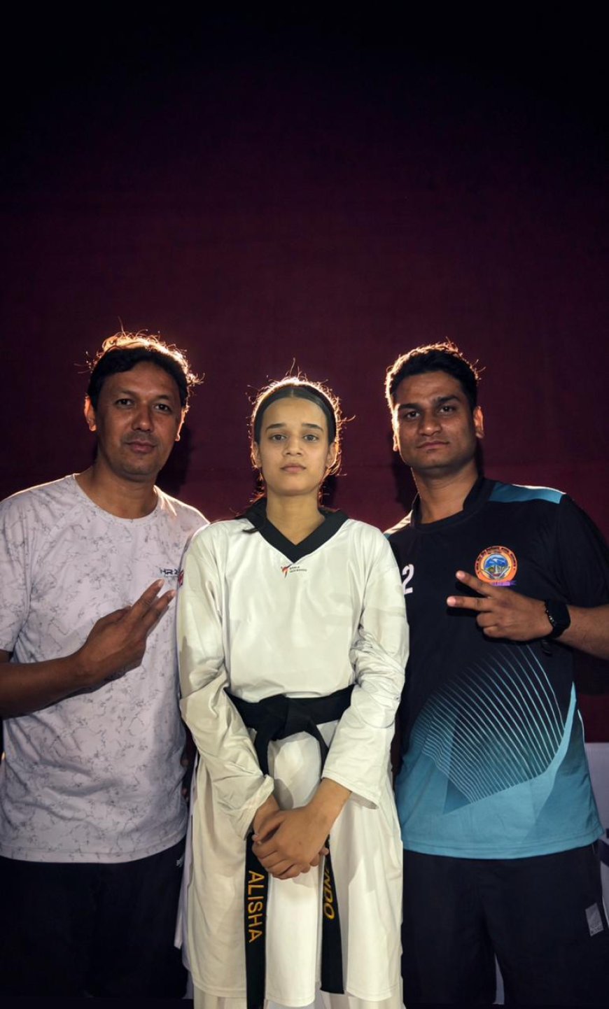 अंतर विश्वविद्यालयी ताइक्वांडो प्रतियोगिता में अलीशा मनराल ने जीता रजत पदक