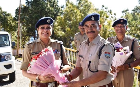 उत्तराखंड में श्वेता चौबे ने टिहरी एसएसपी का कार्यभार ग्रहण किया, कानून-व्यवस्था पर जोर