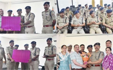 हल्द्वानी: एसएसपी मंजूनाथ टीसी ने पदोन्नति प्राप्त अधिकारियों को दी भावभीनी विदाई