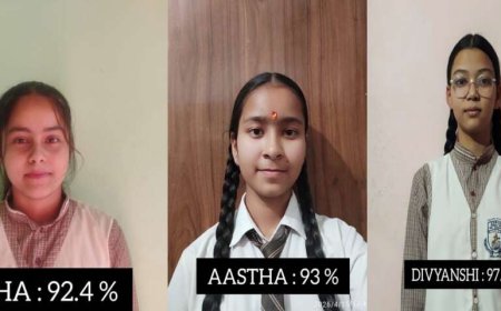 CBSE हाईस्कूल के परिणाम: वेंडी स्कूल के छात्रों ने गौलापार का नाम रोशन किया