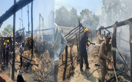 उत्तराखंड: गुर्जर बस्ती में भीषण आग, 6 घर जलकर हुए राख