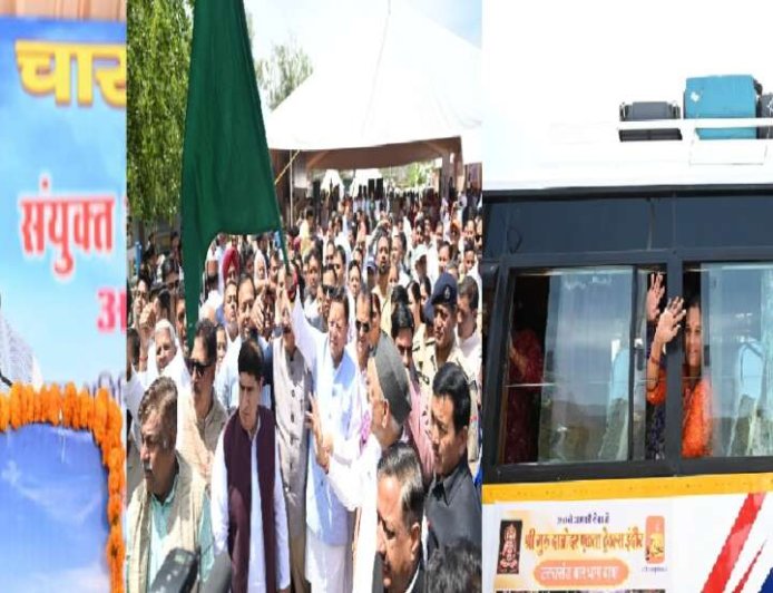 ऋषिकेश से चारधाम यात्रा 2026 की शुरुआत, मुख्यमंत्री धामी ने बसों को दिखाई हरी झंडी