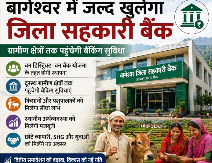 बागेश्वर में वन डिस्ट्रिक्ट-वन बैंक पहल से सहकारी बैंक का स्वर्णिम भविष्य