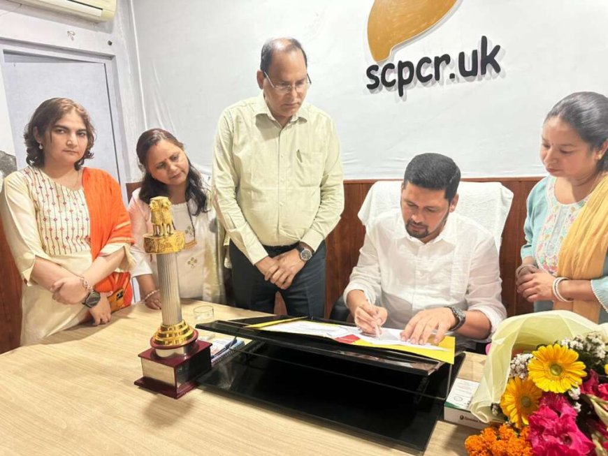 उत्तराखंड बाल आयोग का नया सदस्य योगेश रजवार, कार्यभार संभाला