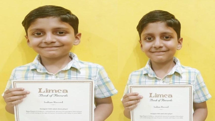उत्तराखंड के तेजस तिवारी ने लिम्का बुक ऑफ रिकॉर्ड्स में हासिल किया नया मुकाम