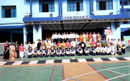 हल्द्वानी: बियरशिबा स्कूल में कक्षा 10 के मेधावी विद्यार्थियों को मिला सम्मान