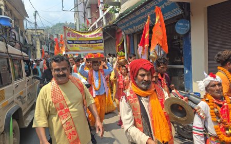 बागेश्वर में भव्य कलश यात्रा का शुभारंभ, श्री शिव पुराण ज्ञान महायज्ञ की धूम