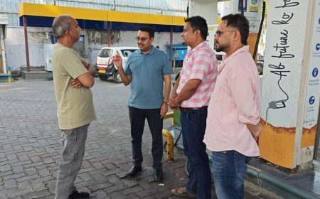 हल्द्वानी में ईंधन की कमी नहीं, सिटी मजिस्ट्रेट ने पेट्रोल पंपों का किया निरीक्षण