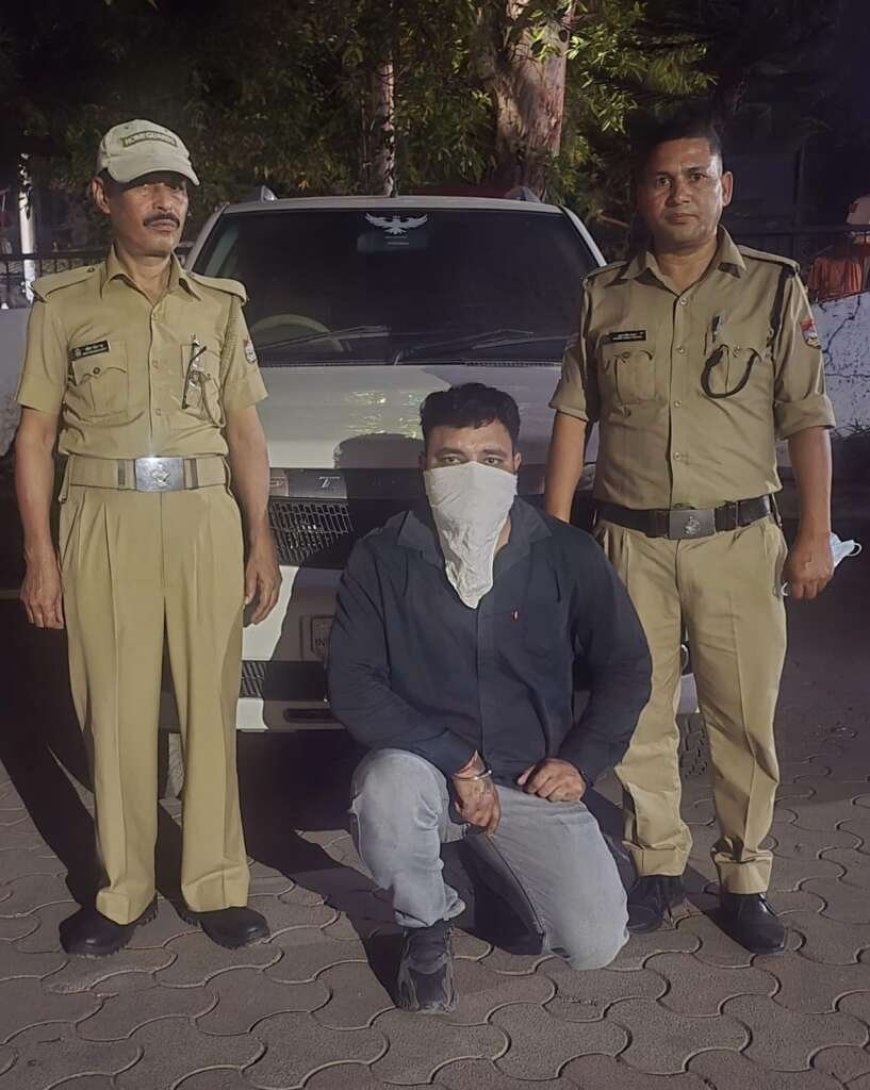 हल्द्वानी: पुलिस से अभद्रता कर भागने वाले आरोपी की गिरफ्तारी, कार बरामद