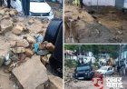 चमोली में पहली बारिश बनी आफत, नारायण बगड में भारी मलबा सड़कों और दुकानों में घुसा