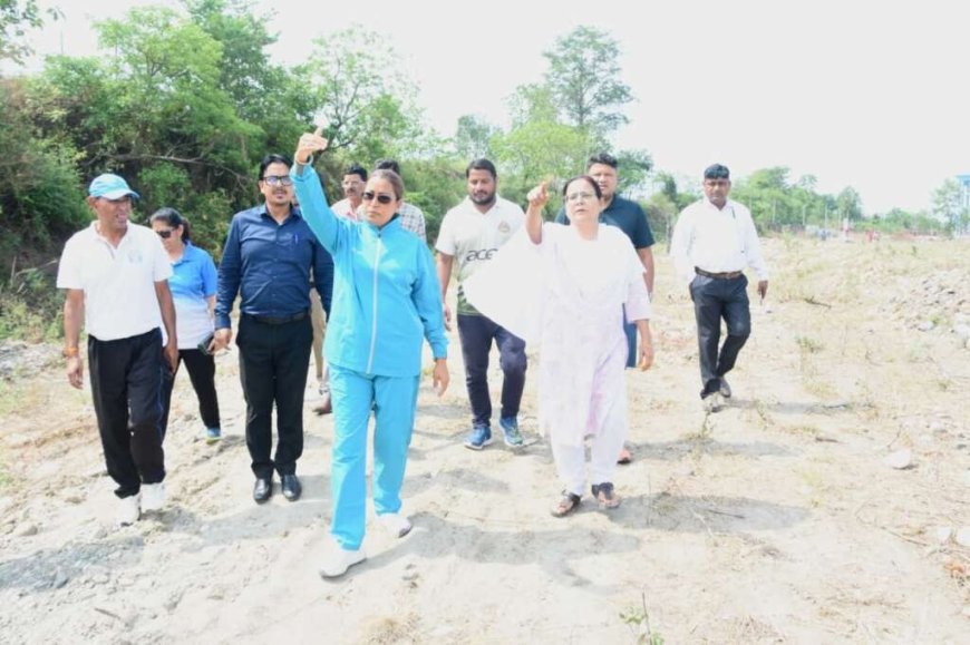खेल मंत्री रेखा आर्या ने खेल विश्वविद्यालय की भूमि का किया निरीक्षण, खिलाड़ियों के सपनों को बताया तीर्थ