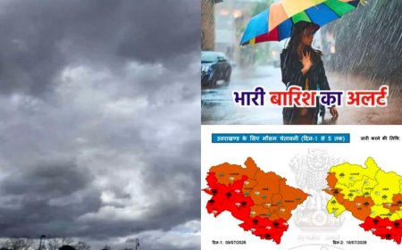 Uttarakhand Weather Alert: उत्तराखंड में रेड अलर्ट, भारी बारिश की आशंका, जरूरी जानकारी