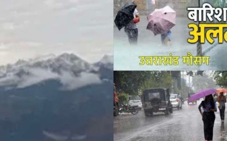 उत्तराखंड मौसम अपडेट: बारिश का रेड अलर्ट जारी, 24 घंटे रहेंगे संवेदनशील