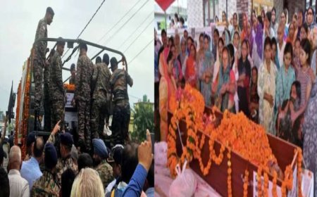उत्तराखंड के वीर सपूत बलवंत को नम आंखों से अंतिम विदाई, तिरंगे में लौटे पति को देख रो पड़ीं पत्नी