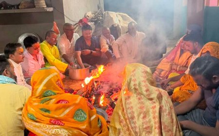 श्रावस्ती: मां बगलामुखी महायज्ञ से भक्तिमय हुआ समय माता धाम, साधना पूर्ण होने पर उमड़ा श्रद्धा का सैलाब