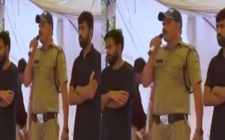 जंतर-मंतर पर विवाद: निलंबित सिपाही की पुलिस वर्दी में छात्रों के सामने बयानबाजी