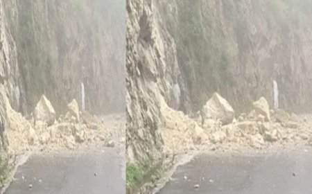 नैनीताल रोड पर पहाड़ों के पत्थरों के गिरने से बचीं कई जिंदगियां!