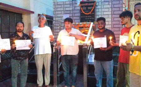 संघर्ष वाहिनी ने कारगिल शहीदों और NEET अभ्यर्थियों को दी श्रद्धांजलि, जांच की उठाई मांग