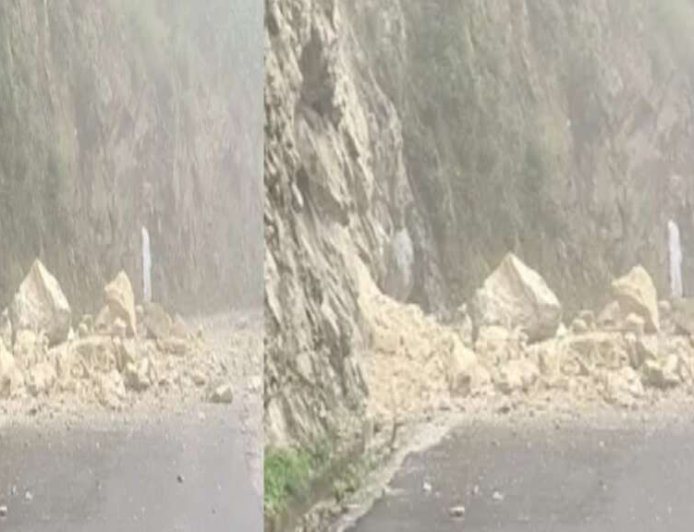 नैनीताल रोड पर पहाड़ों के पत्थरों के गिरने से बचीं कई जिंदगियां!